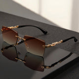 Golden Frame Gradient Tan Lenses