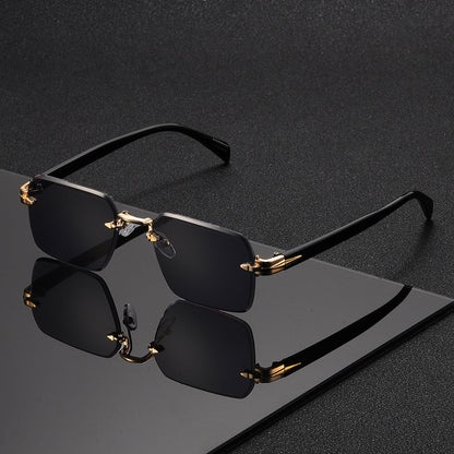 Sunglasses for Men - Metal Gradient for Women HD Cut-Edge Lenses, Light Luxury Street Style - product detail view 12