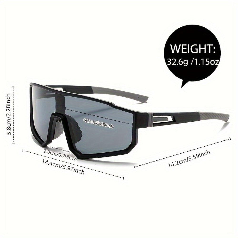 Sunglasses for Men - Mirrored 3 Pack Set Colorful Reflective Lenses, PC Polycarbonate Frame - product detail view 6
