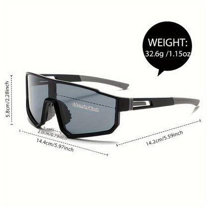 Sunglasses for Men - Mirrored 3 Pack Set Colorful Reflective Lenses, PC Polycarbonate Frame - product detail view 6