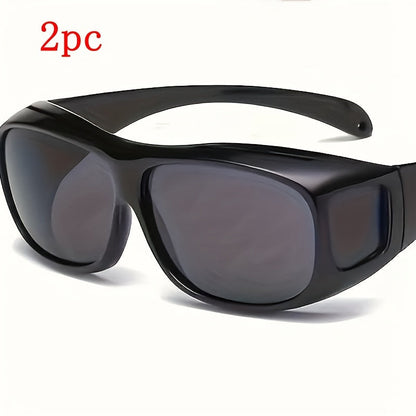 Sunglasses for Men - Night Driving Glasses Wrap-Around Night Vision Anti-Glare for Women, Day & - product detail view 19