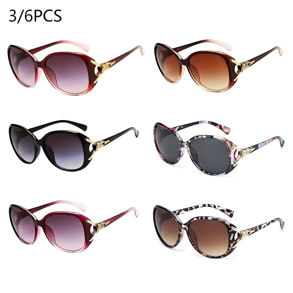 Sunglasses for Women - Oversized for 3 Pack 6 Pack Bulk Set Anti-Glare UV Protection Fashion - main product view