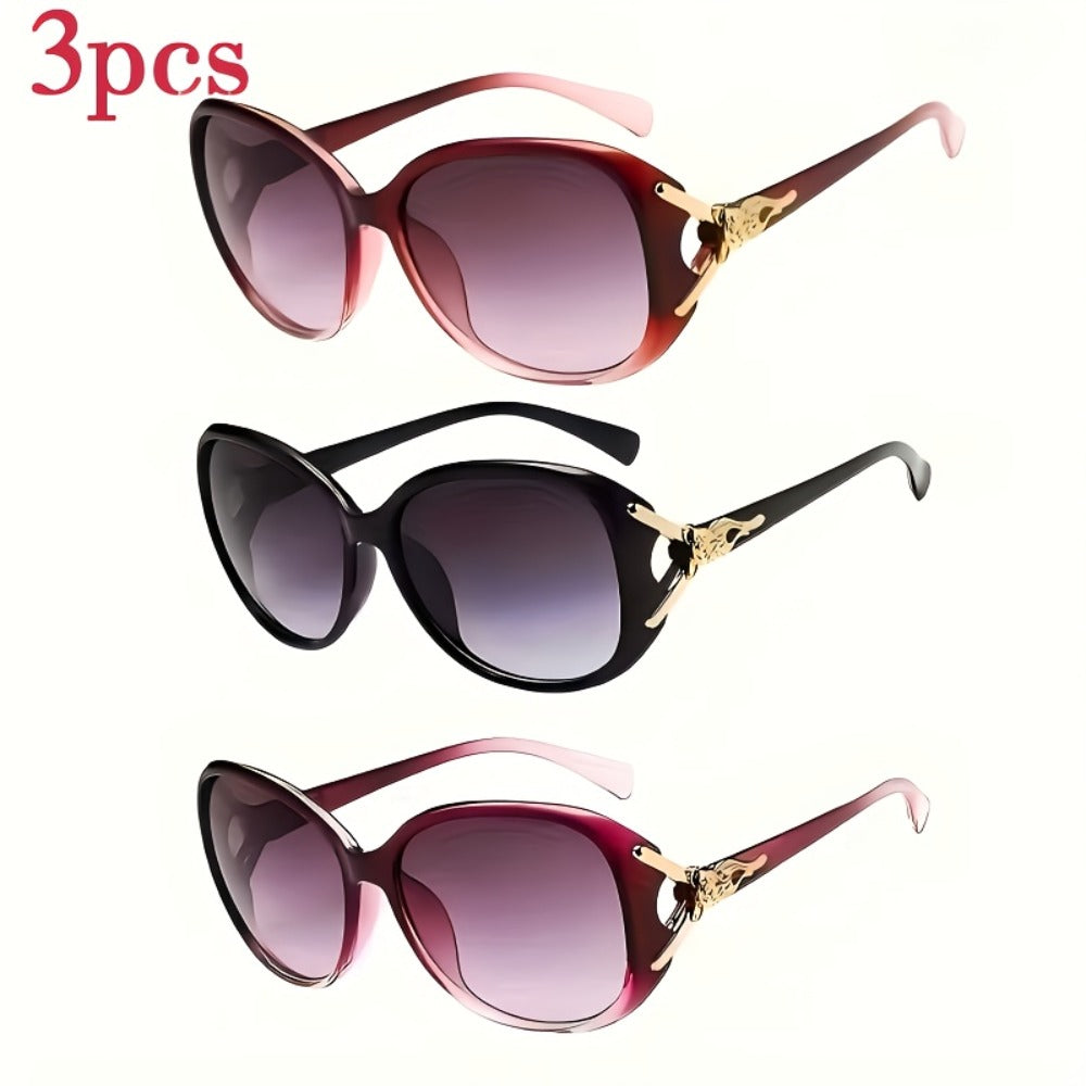 Sunglasses for Women - Oversized for 3 Pack 6 Pack Bulk Set Anti-Glare UV Protection Fashion - product detail view 3