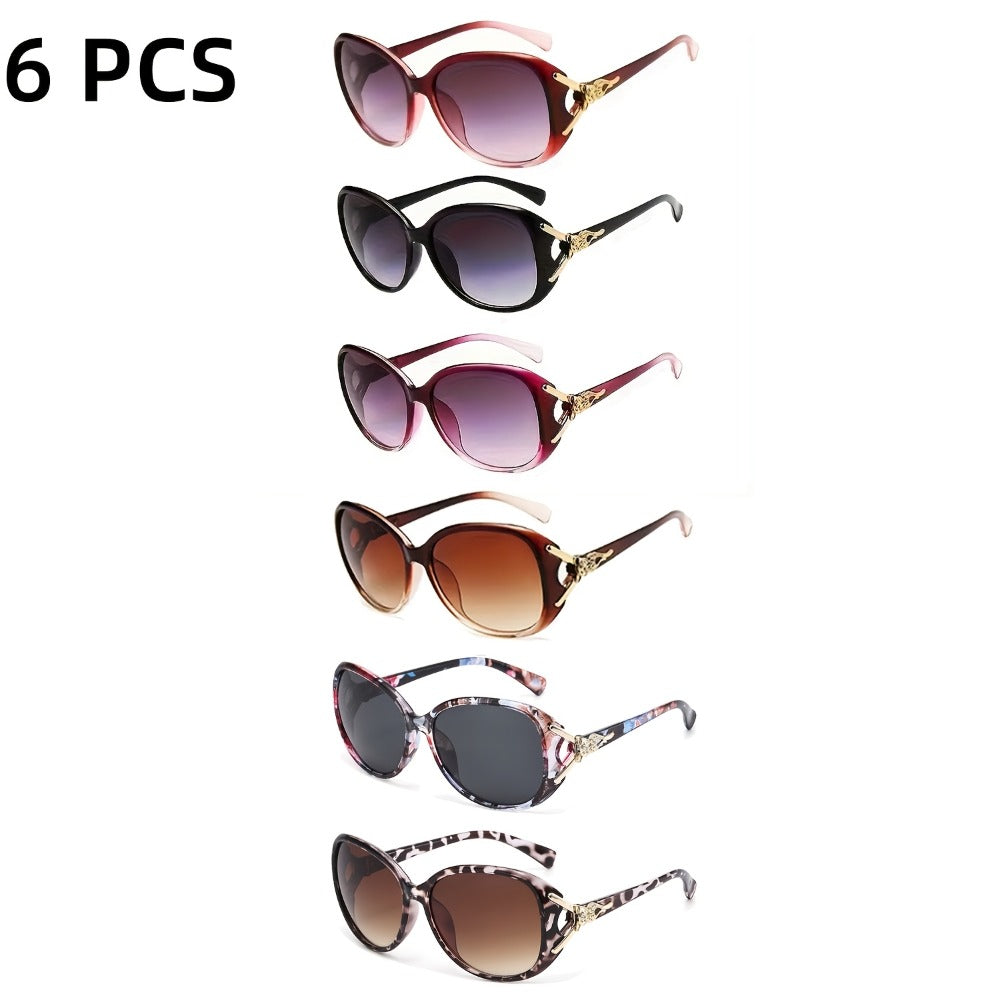 Sunglasses for Women - Oversized for 3 Pack 6 Pack Bulk Set Anti-Glare UV Protection Fashion - product detail view 5