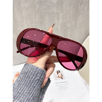 Sunglasses for Men - Oversized for Big Faces Women Retro Large Frame Vintage UV400 Fashion - product detail view 5