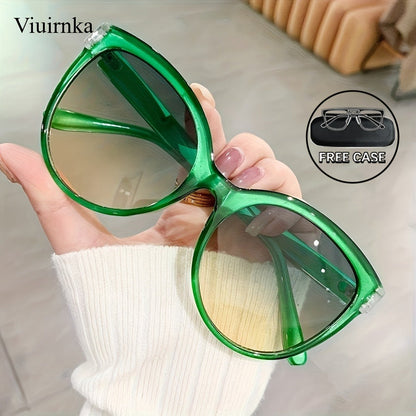 Sunglasses for Women - Oversized Cat Eye for UV Protection Y2K Luxury Fashion Shades Lightweight - main product view
