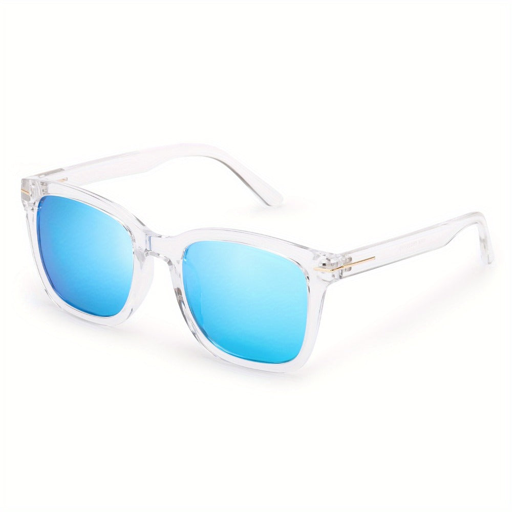 Sunglasses for Women - Oversized for Polarized Square Mirrored Frame UV400, Trendy Fashion Shades - product detail view 15