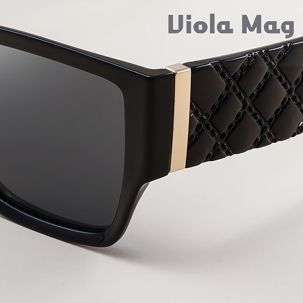 Sunglasses for Men - Oversized Retro Wide Frame Rectangular Vintage Glasses for Women Unisex - product detail view 7