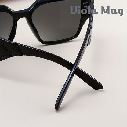 Sunglasses for Men - Oversized Retro Wide Frame Rectangular Vintage Glasses for Women Unisex - product detail view 8
