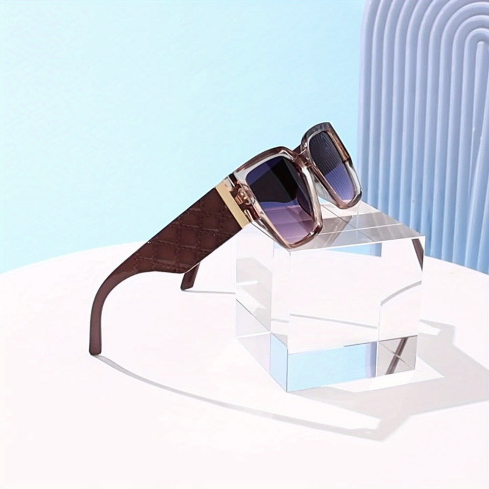 Sunglasses for Men - Oversized Retro Wide Frame Rectangular Vintage Glasses for Women Unisex - product detail view 9