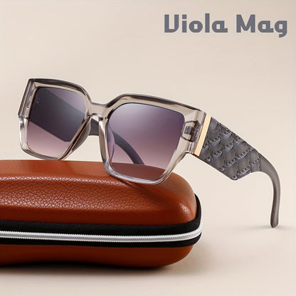 Sunglasses for Men - Oversized Retro Wide Frame Rectangular Vintage Glasses for Women Unisex - product detail view 13