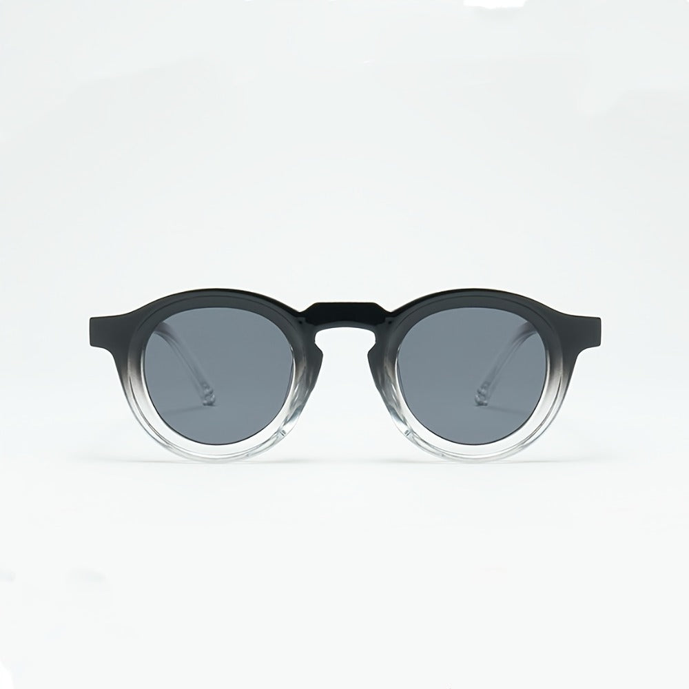 Sunglasses for Men - Oversized Round Gradient Lens UV400 Retro Vintage Style for & Women - product detail view 5
