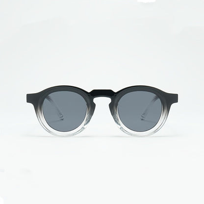 Sunglasses for Men - Oversized Round Gradient Lens UV400 Retro Vintage Style for & Women - product detail view 5