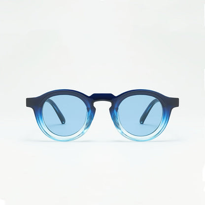 Sunglasses for Men - Oversized Round Gradient Lens UV400 Retro Vintage Style for & Women - product detail view 7