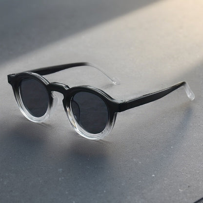 Sunglasses for Men - Oversized Round Gradient Lens UV400 Retro Vintage Style for & Women - product detail view 13