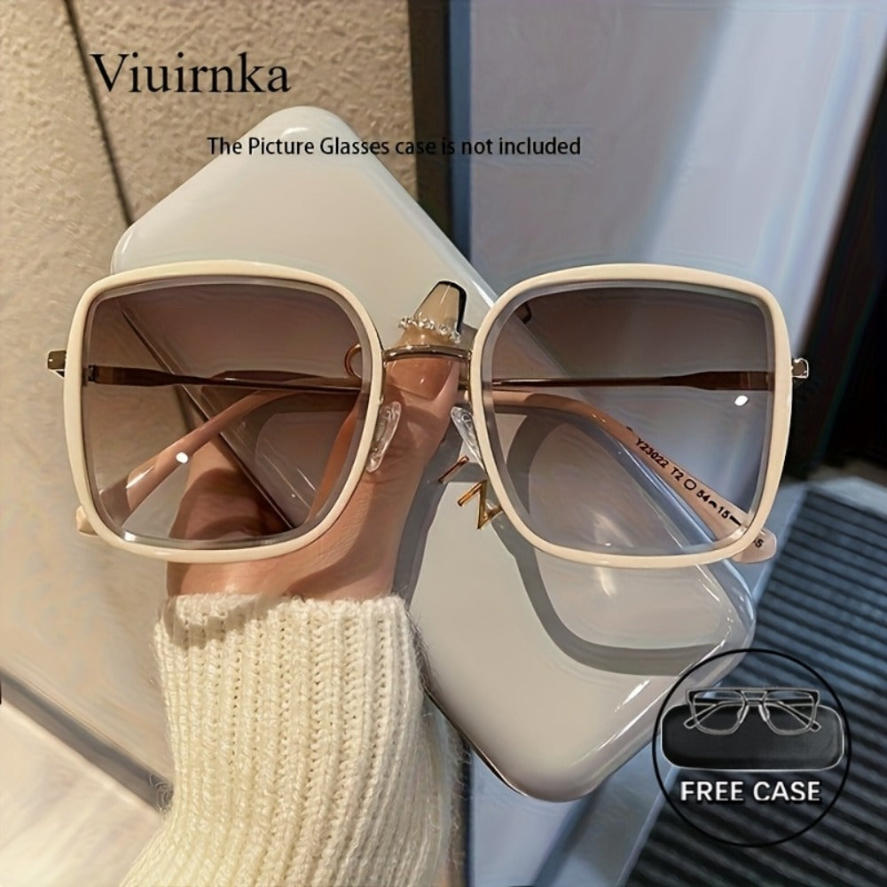 Sunglasses for Men - Oversized Square Gradient UV400 for Women - Trendy Unisex Fashion Eyewear - main product view