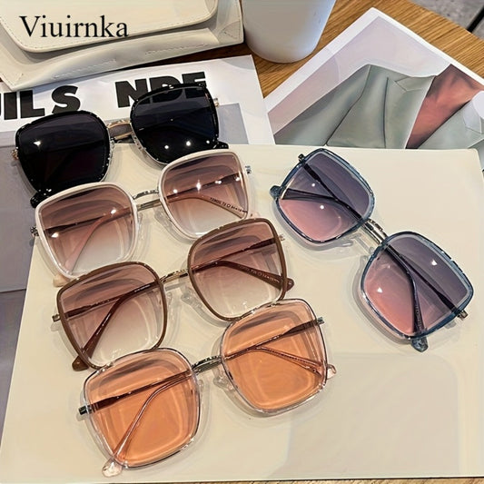 Sunglasses for Men - Oversized Square Gradient UV400 for Women - Trendy Unisex Fashion Eyewear - product detail view 2