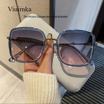 Sunglasses for Men - Oversized Square Gradient UV400 for Women - Trendy Unisex Fashion Eyewear - product detail view 8