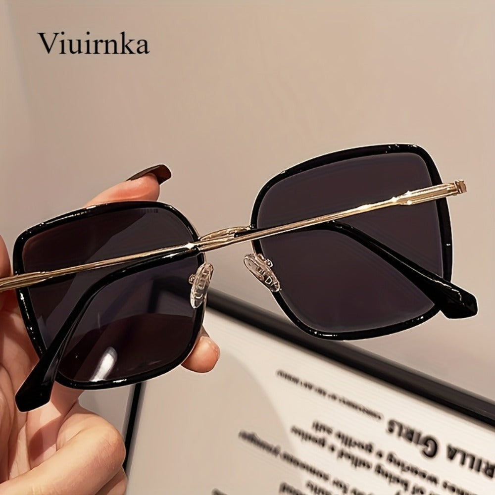 Sunglasses for Men - Oversized Square Gradient UV400 for Women - Trendy Unisex Fashion Eyewear - product detail view 9
