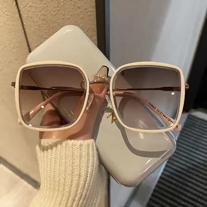 Sunglasses for Men - Oversized Square Gradient UV400 for Women - Trendy Unisex Fashion Eyewear - product detail view 12