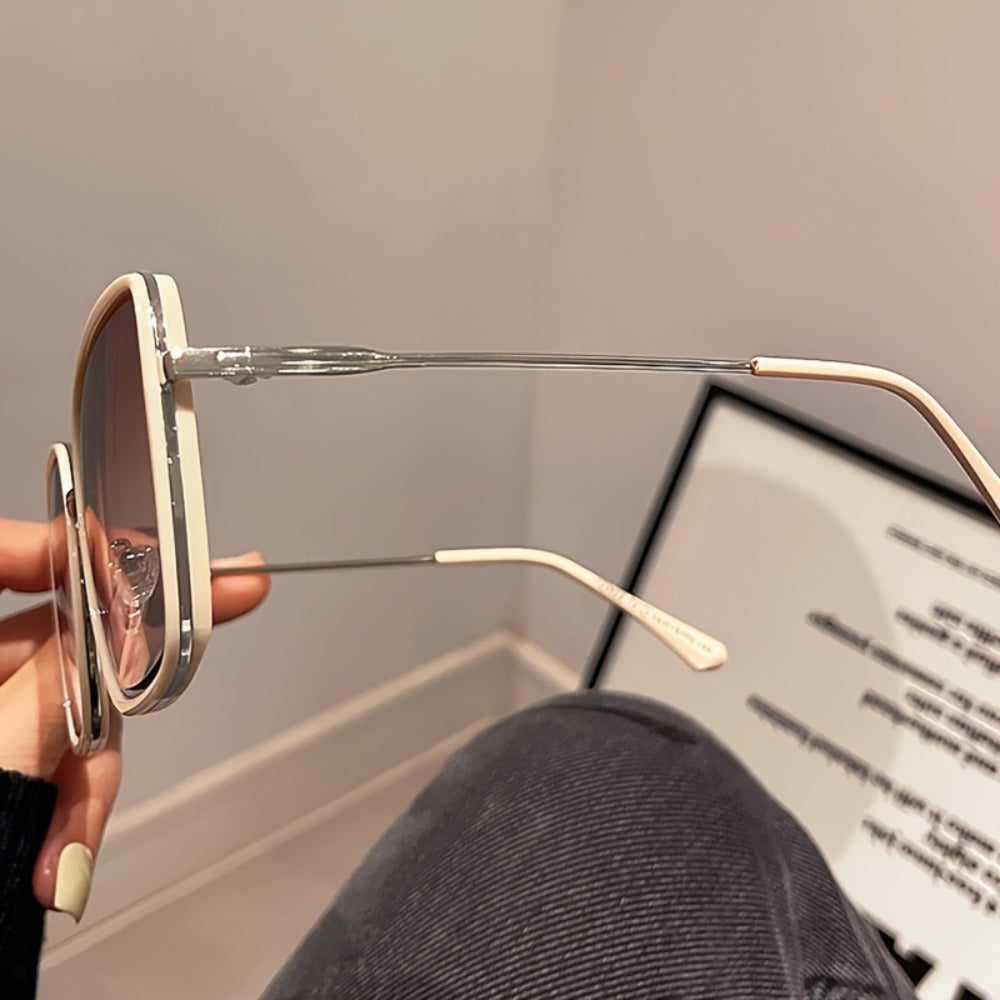 Sunglasses for Men - Oversized Square Gradient UV400 for Women - Trendy Unisex Fashion Eyewear - product detail view 15