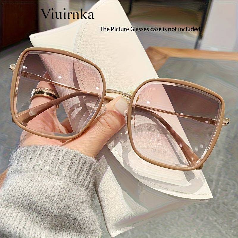 Sunglasses for Men - Oversized Square Gradient UV400 for Women - Trendy Unisex Fashion Eyewear - product detail view 20