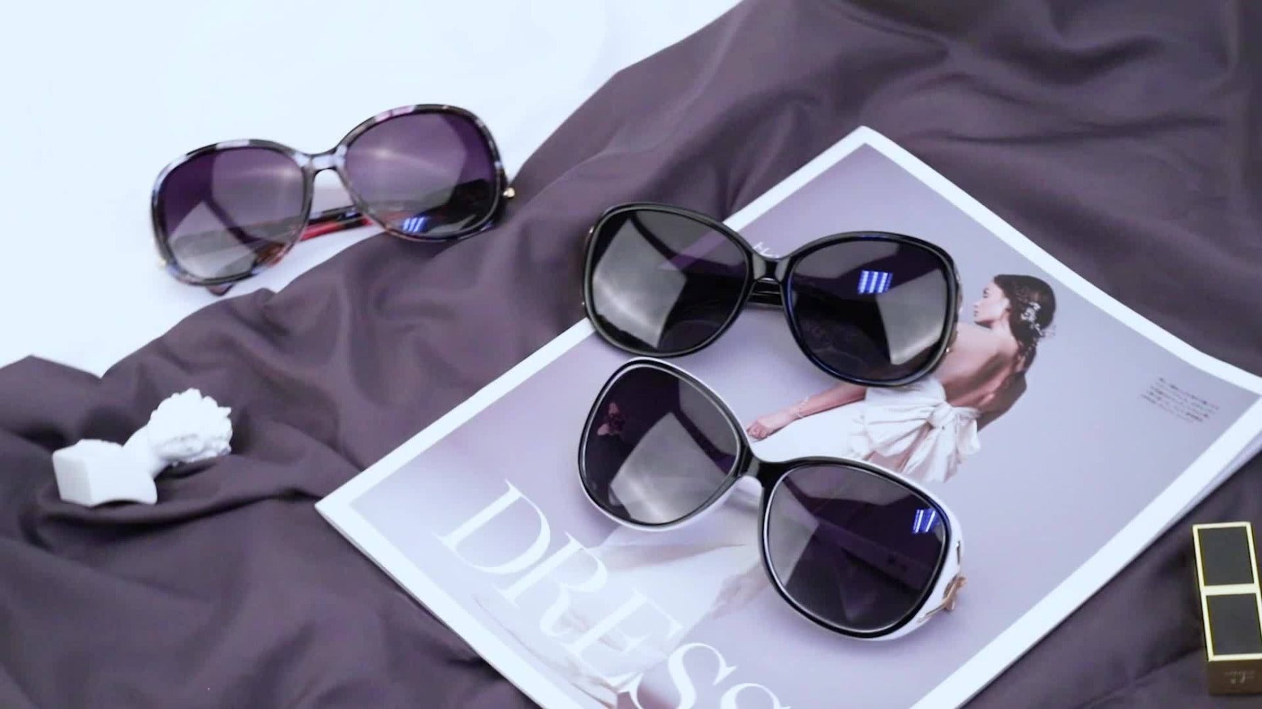 Sunglasses for Women - Oversized for UV400 Large Frame Anti-Glare Fashion Eyewear 8842 Style - product detail view 14