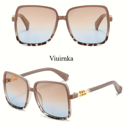 Sunglasses for Men - Oversized Vintage Unisex Two-Tone Frame Premium Fashion Eyewear Beach - product detail view 8