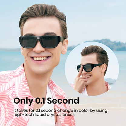 Sunglasses for Men - Photochromic Polarized UV400 Auto-Darkening Lenses Lightweight Frame for - main product view