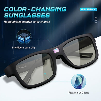 Sunglasses for Men - Photochromic Polarized UV400 Auto-Darkening Lenses Lightweight Frame for - product detail view 4
