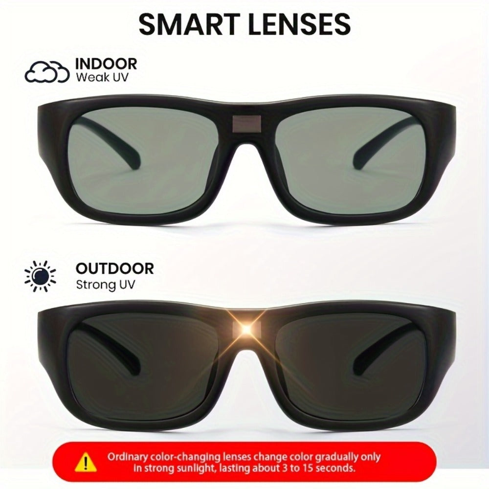 Sunglasses for Men - Photochromic Polarized UV400 Auto-Darkening Lenses Lightweight Frame for - product detail view 6