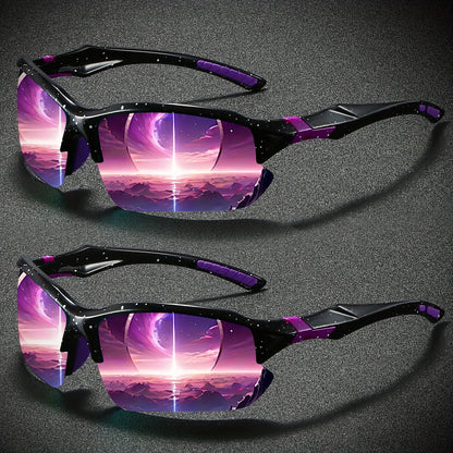 Sunglasses for Women - Polarized for 2 Pack Semi-Rimless UV400 Anti-Glare Mirror Lens TAC Coating - product detail view 11