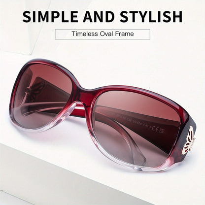 Sunglasses for Women - Polarized 2 Pack UV400 Butterfly Oversized Jackie-O Wrap-Around Fashion - product detail view 10