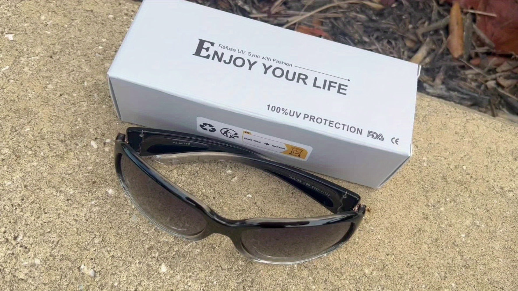 Sunglasses for Women - Polarized 2 Pack UV400 Butterfly Oversized Jackie-O Wrap-Around Fashion - product detail view 17