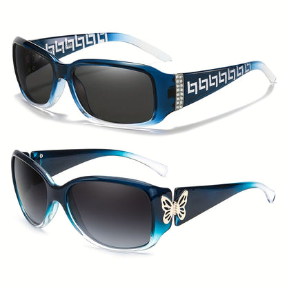 Sunglasses for Women - Polarized 2 Pack UV400 Butterfly Oversized Jackie-O Wrap-Around Fashion - product detail view 22