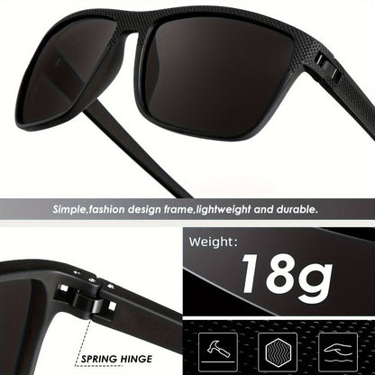 Sunglasses for Men - Polarized 3 Pack for Women Classic Square Sport Lightweight UV400 - product detail view 8