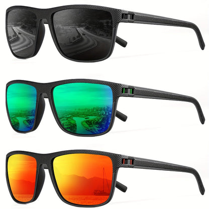 Sunglasses for Men - Polarized 3 Pack for Women Classic Square Sport Lightweight UV400 - product detail view 12