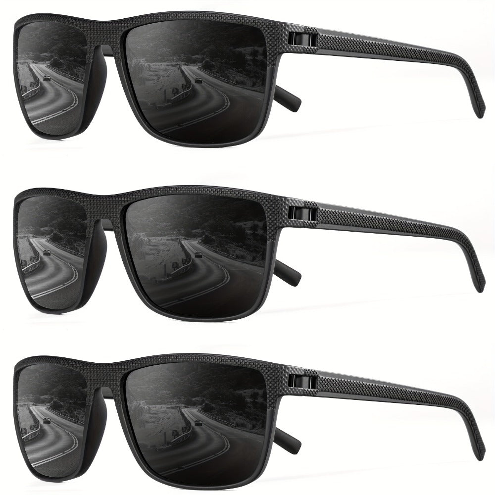 Sunglasses for Men - Polarized 3 Pack for Women Classic Square Sport Lightweight UV400 - product detail view 19