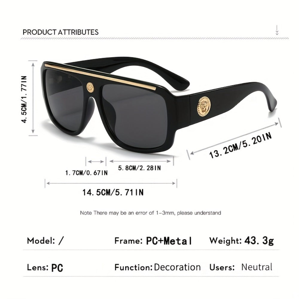 Sunglasses for Men - Polarized 3 Pack Retro Vintage UV400 Lightweight Frame Unisex Shades for - product detail view 6