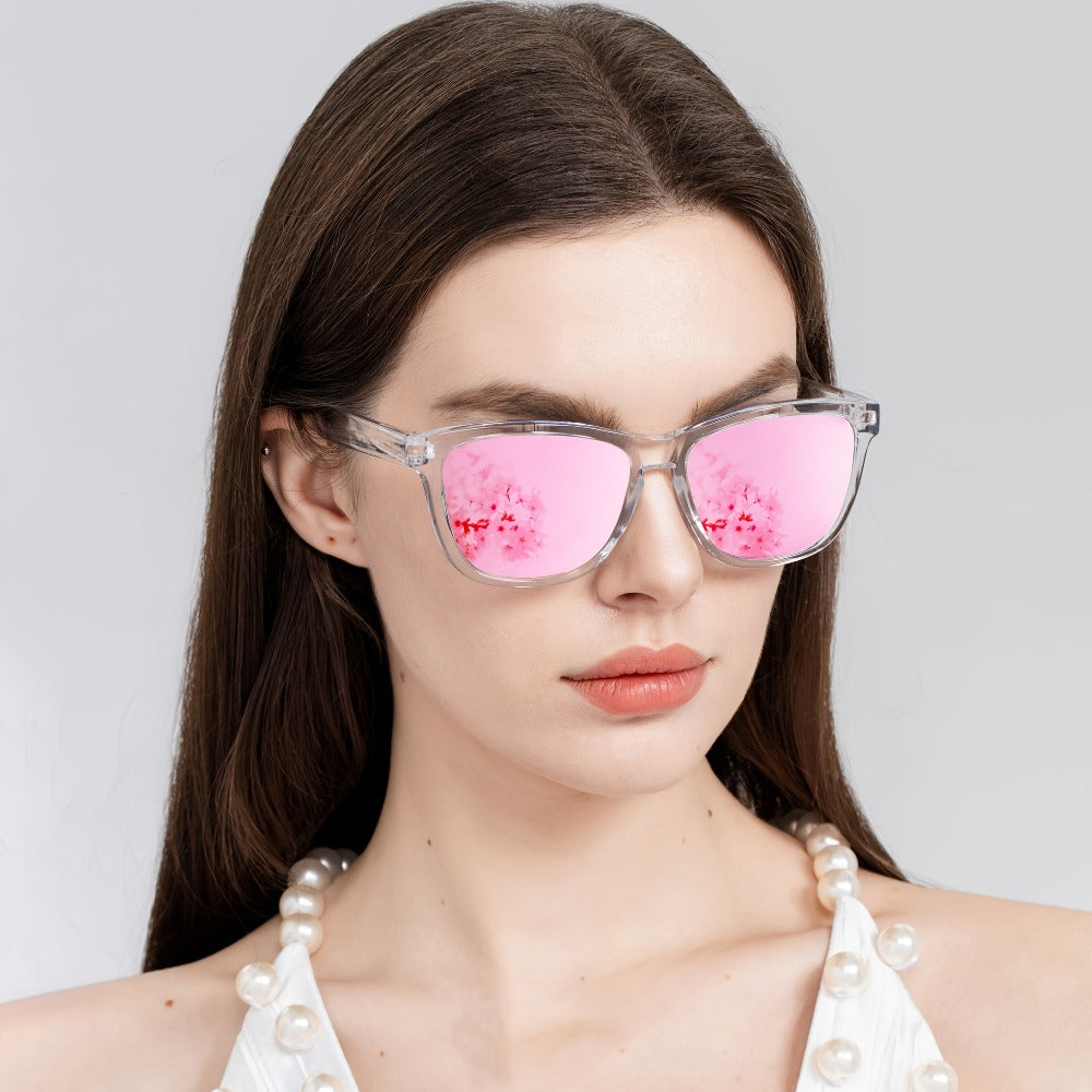 Sunglasses for Women - Polarized for 3 Pack Trendy Gradient Fashion Shades UV Protection - Ice - product detail view 4
