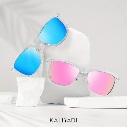 Sunglasses for Women - Polarized for 3 Pack Trendy Gradient Fashion Shades UV Protection - Ice - product detail view 12