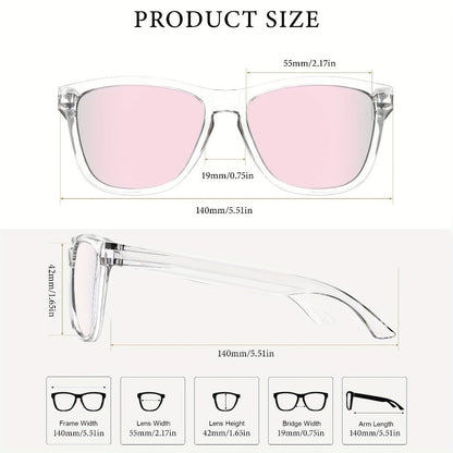 Sunglasses for Women - Polarized for 3 Pack Trendy Gradient Fashion Shades UV Protection - Ice - product detail view 16