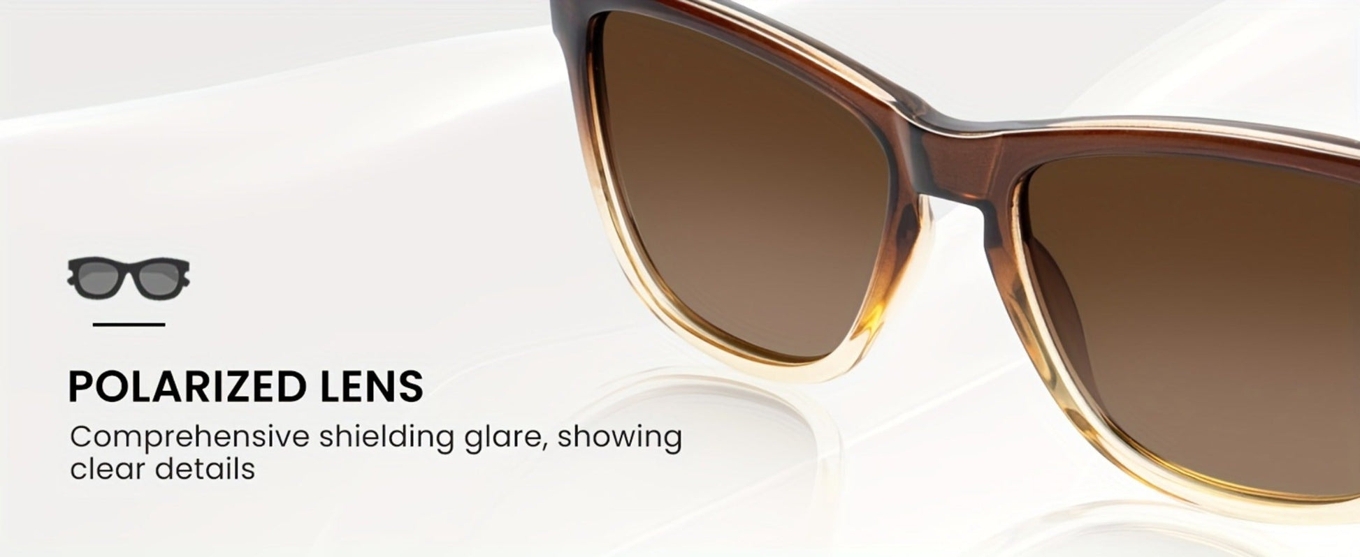 Sunglasses for Women - Polarized for 3 Pack Trendy Gradient Fashion Shades UV Protection - Ice - product detail view 25