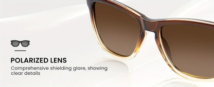 Sunglasses for Women - Polarized for 3 Pack Trendy Gradient Fashion Shades UV Protection - Ice - product detail view 25