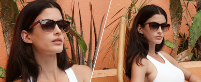 Sunglasses for Women - Polarized for 3 Pack Trendy Gradient Fashion Shades UV Protection - Ice - product detail view 30