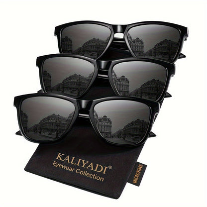 Sunglasses for Women - Polarized for 3 Pack Trendy Gradient Fashion Shades UV Protection - Ice - product detail view 33