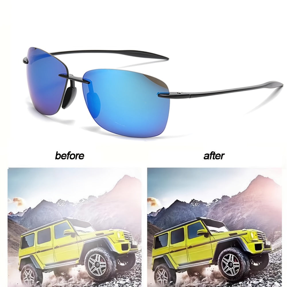 Sunglasses for Men - Polarized 3 Pairs for & Women Anti-Glare HD Reflective Lenses, UV - product detail view 4