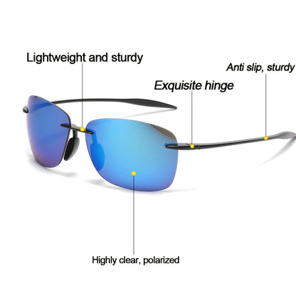 Sunglasses for Men - Polarized 3 Pairs for & Women Anti-Glare HD Reflective Lenses, UV - product detail view 9