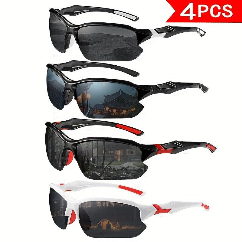 Sunglasses for Men - Polarized 4-Pack UV400 True Color Coating Lenses, Anti-Glare Fashion - product detail view 14