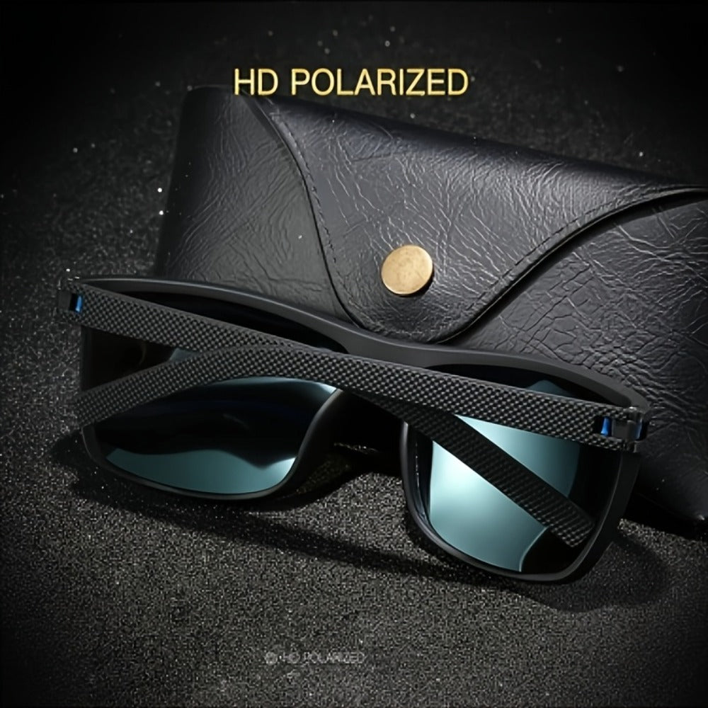 Sunglasses for Men - Polarized 5 Pack - Square Frame TAC Color Coated Lenses Anti-Glare UV - product detail view 3
